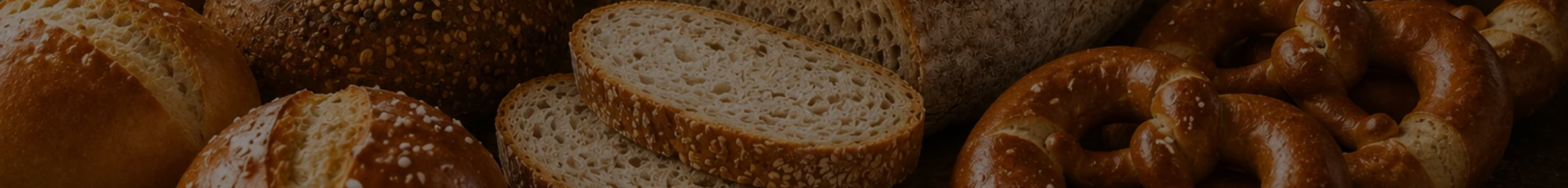 Fresh German breads and pretzels